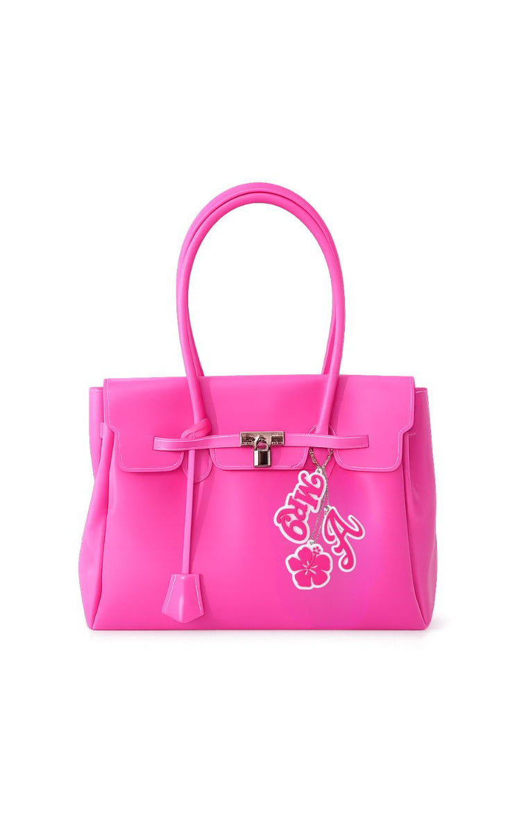 即日発送可能　新品　ゼリーバッグ　jelly bag ピンク 予約商品】MIRROR9 jelly bag & Initial key charm set/PINK(8月中旬