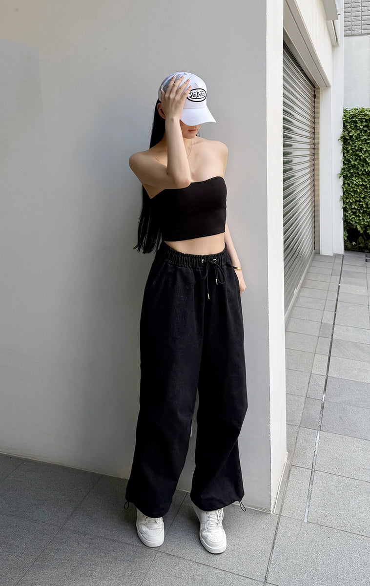 Denim sweat docking pants /2color – MIRROR9