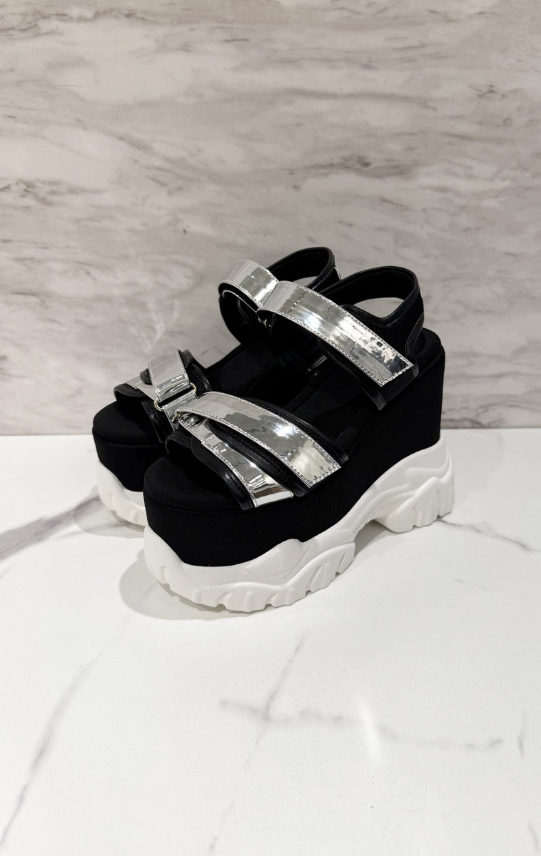 Sneaker sandal high/SILVER – MIRROR9 