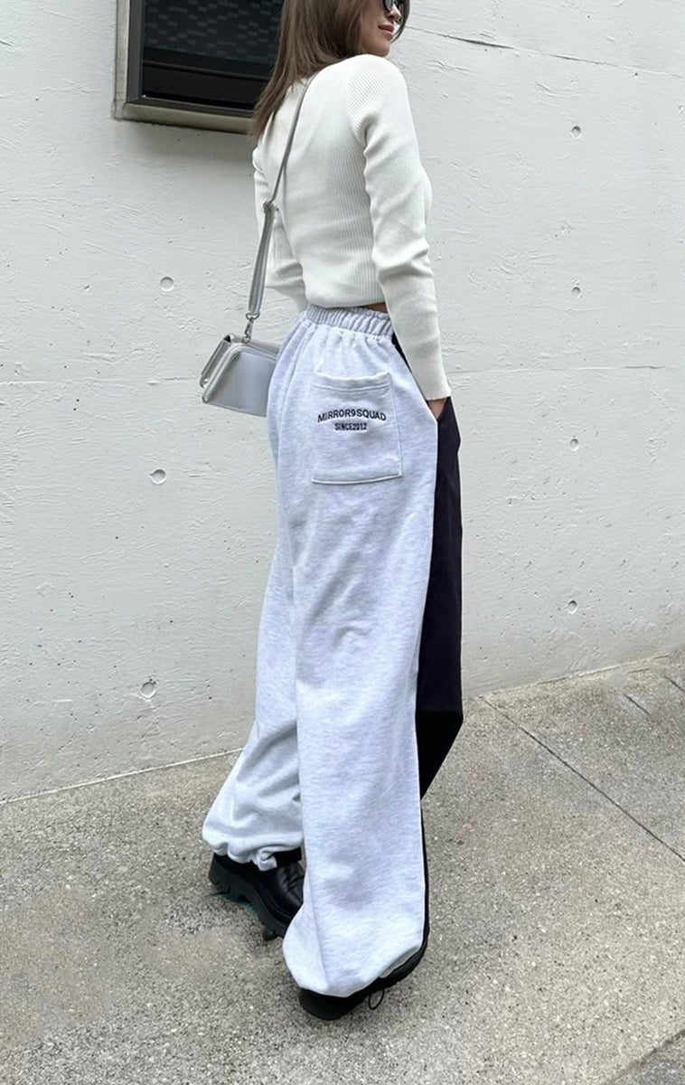 Denim sweat docking pants /2color – MIRROR9