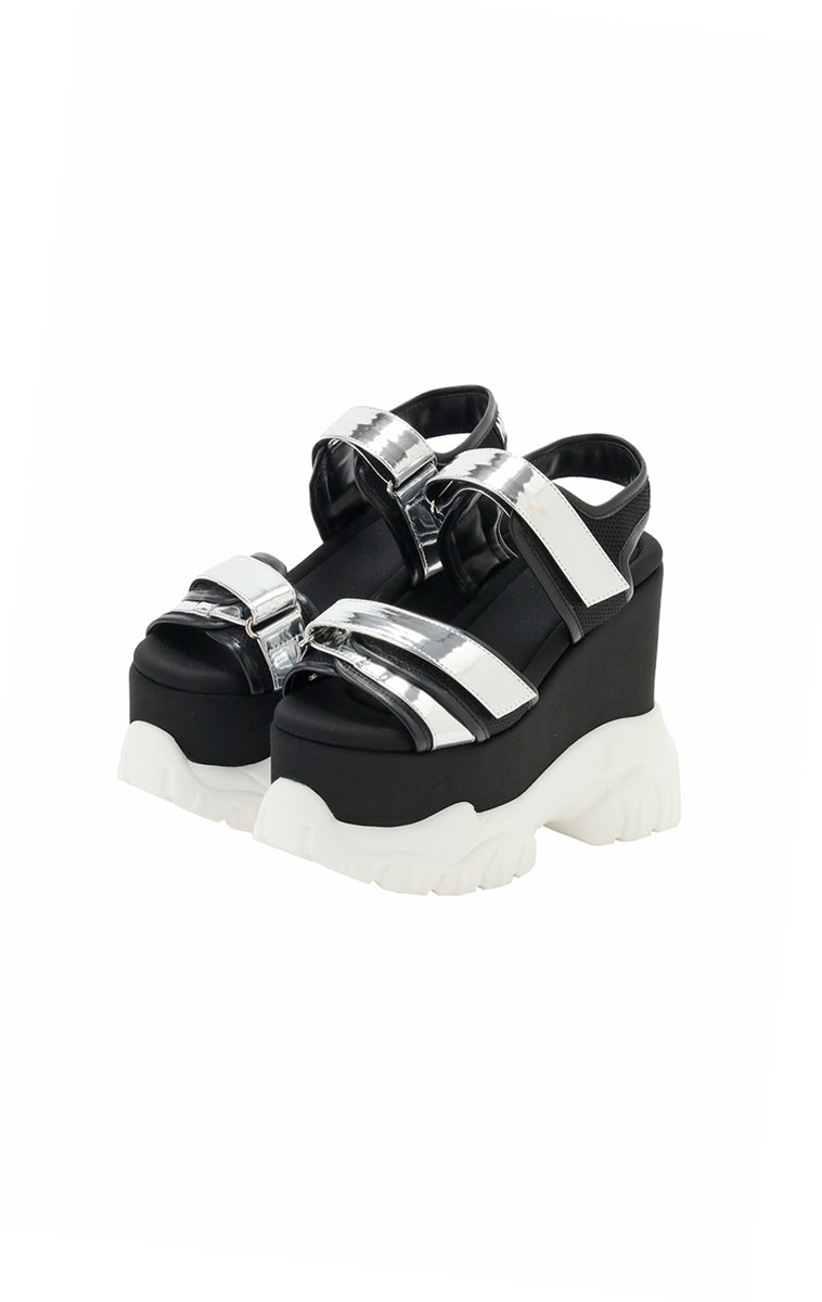 Sneaker sandal high/SILVER – MIRROR9