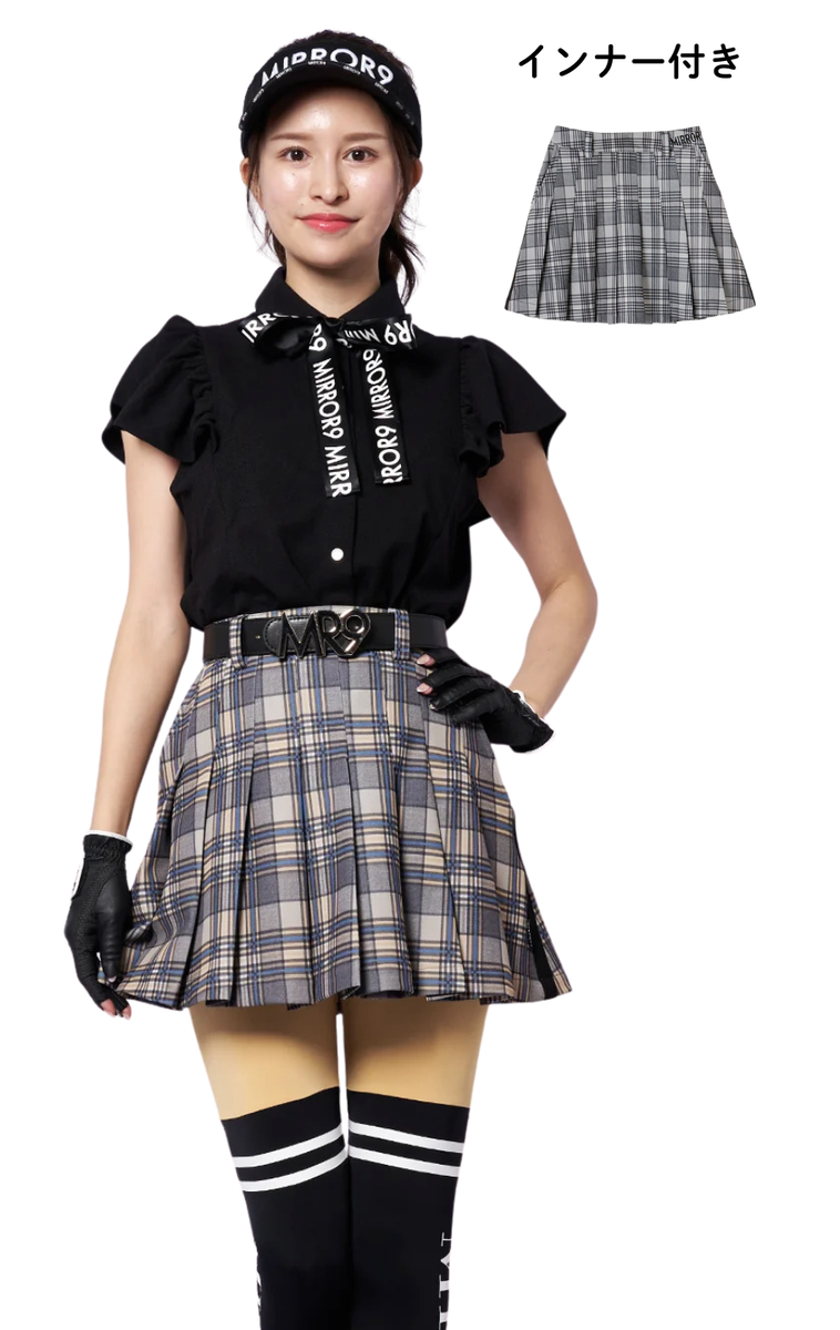 FINAL SALE】Check pleats skirt/2color – MIRROR9
