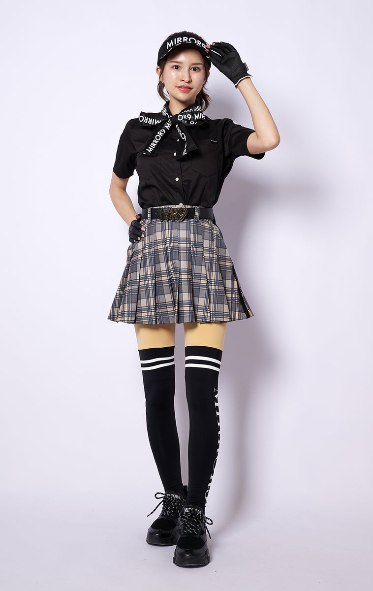 ミラーナイン Ribbon stretch shirts mirror9 Ribbon stretch shirts/2color – MIRROR9