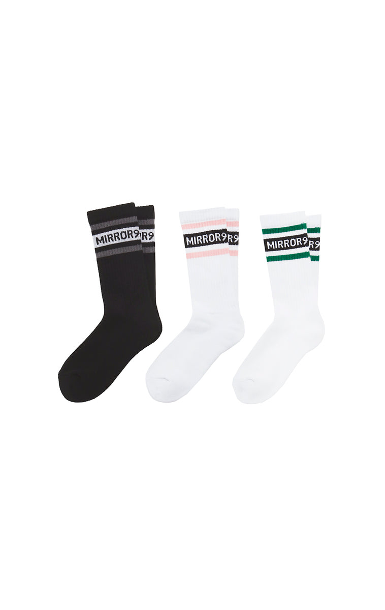 Color line socks/3color – MIRROR9