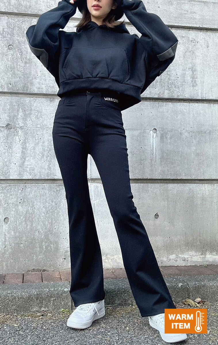裏起毛 Stretch flare pants – MIRROR9