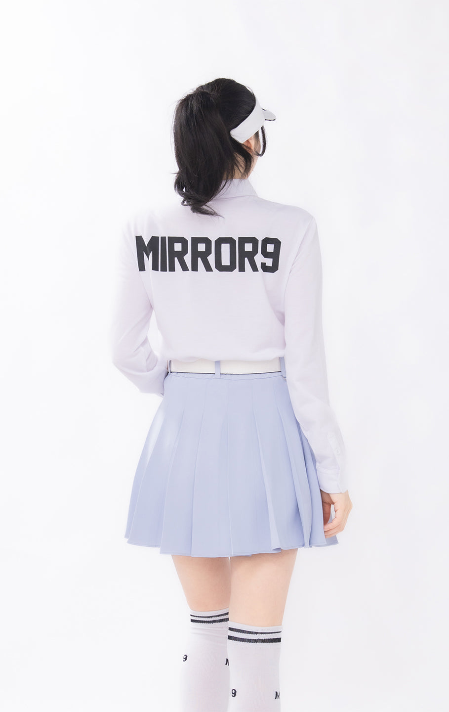 MIRROR9GOLF プリーツスカート ライトブルー MIRROR9GOLF プリーツスカート ライトブルー MIRROR9GOLF