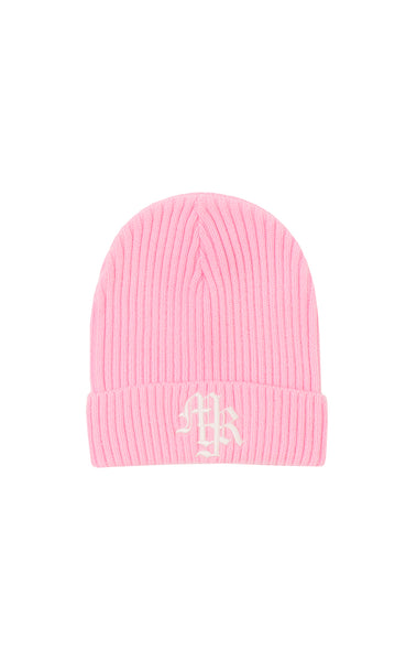 MR9 logo beanie/LIGHTPINK