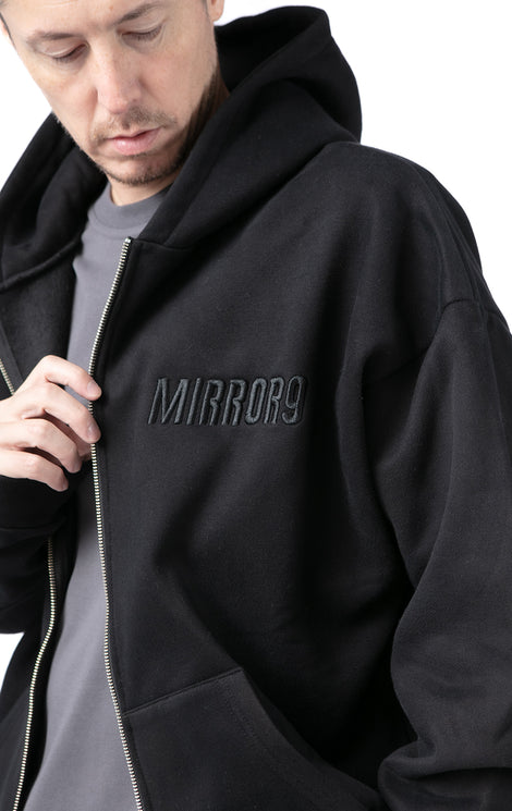 Embroidery zip hoodie/3color