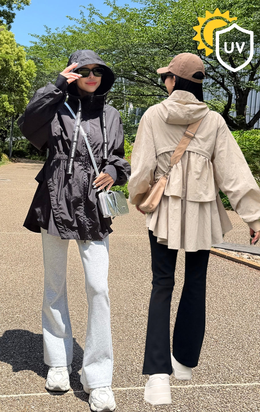achamo02様お取り置き♡Mirror9 パーカー MIRROR9 ホワイト フード付きパーカー - メルカリ
