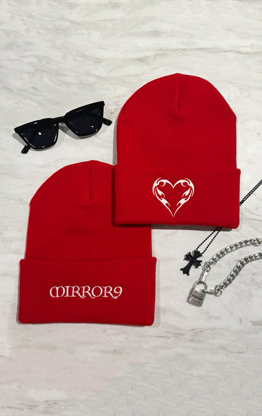 Heart logo beanie/2color