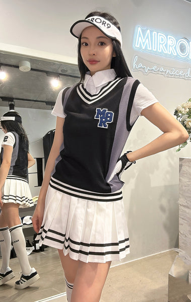Summer knit vest/2color