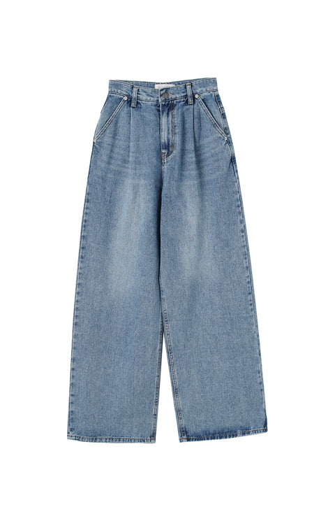 Pleats wide denim – MIRROR9