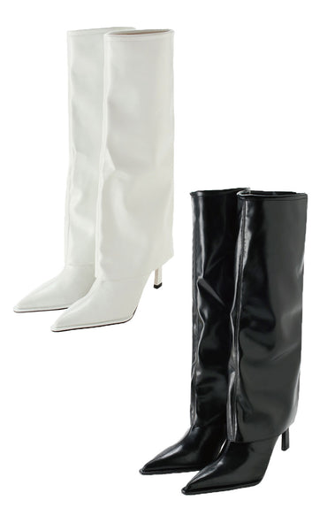 Cover glossy boots/2color