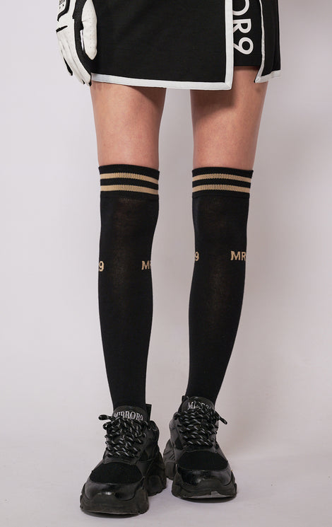 Nina knee high socks/2color 窶� MIRROR9