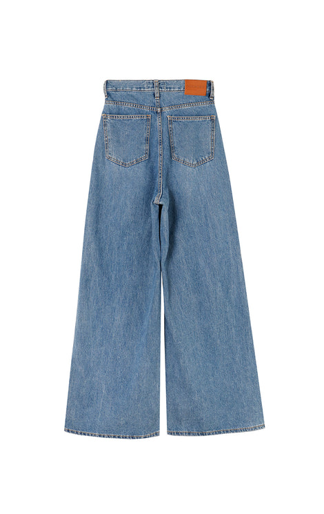 911 High waist wide denim