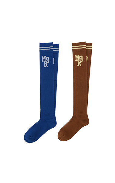 MR9 logo kneehigh socks/2color