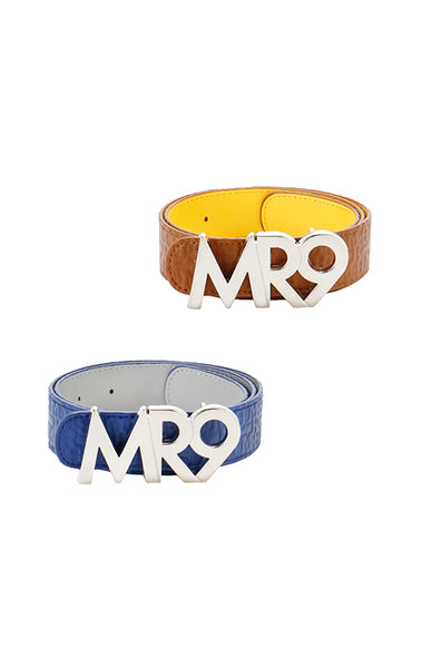【50%OFF】MR9 logo reversible belt/2color