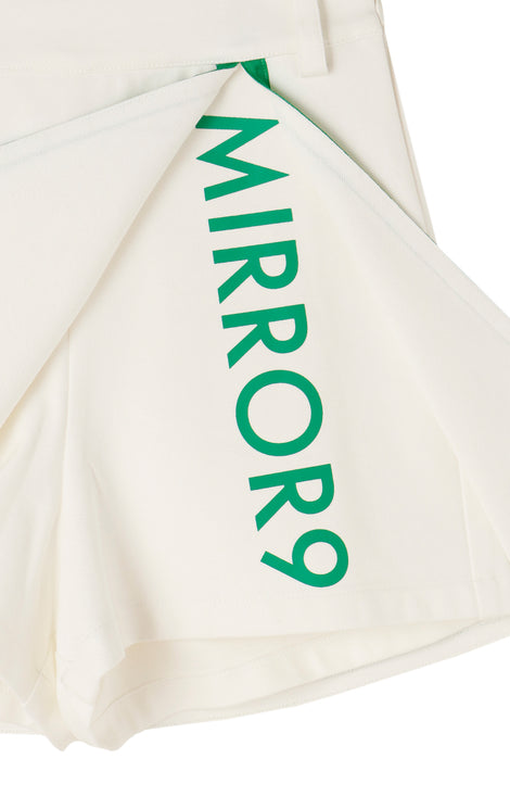 mirror9ゴルフ　logo wrap skort