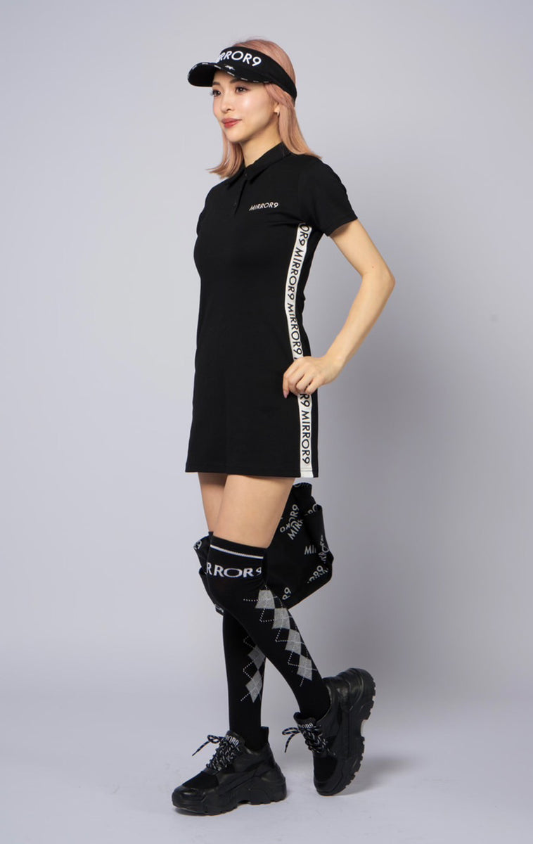 Stretch Side line onepiece/2color – MIRROR9