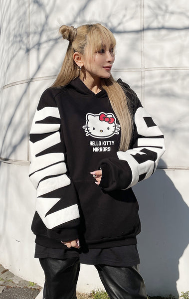 【WELCOME MEGA SALE限定】HELLO KITTY ICON hoodie/BLACK